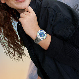 斯沃琪（Swatch）瑞士手表自然灵感系列飞流曼舞 开学男女石英表 SS07S143G