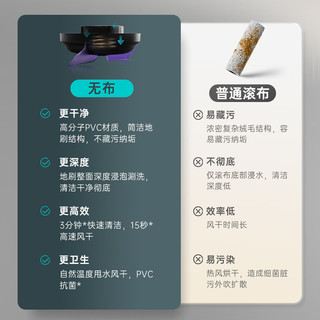 Miboi 米博 无滚布洗地机V7Plus家用洗拖吸一体拖地机