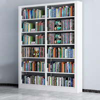 唐辑家用钢制书架书柜落地学校图书馆档案架  宽2.1米高2.2米组合架 2100宽2.2米高六层组合架