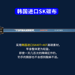 NS涛魄路亚竿独节竿竞技鲈鱼鳜鱼竿高碳超轻枪柄远投黑坑虫竿