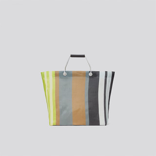 MARNI MARKET SHOPPING BAG系列拼色条纹购物手提包 STW20 UNI