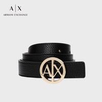 阿玛尼 EMPORIO ARMANIARMANI EXCHANGE24早春AX女士镂空徽标字母扳扣腰带