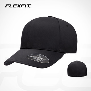 FLEXFIT DELTA棒球帽硬顶高顶帽子男大头围全封防晒鸭舌帽女潮牌 L/XL 黑色（全封闭）
