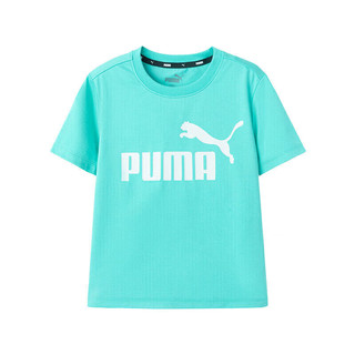 彪马（PUMA）儿童短袖T恤男女中大童夏季凉感休闲运动T恤童装衣服 豆沙绿 140 