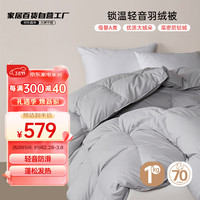 turqua 时光居品 京东直采母婴A类轻音羽绒被鸭绒冬被被子被芯 1kg填充 200x230cm