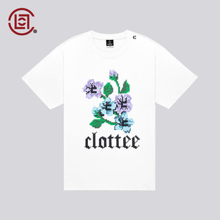 CLOT【CLOTTEE】花卉短袖T恤DIGITAL UNIVERSE系列陈冠希主理 白色 XXL