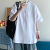 兰缦尼 睡衣短袖上衣男士夏季新款纯色圆领  白色-男款 L码
