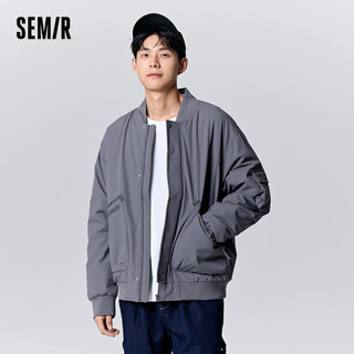 森马（Semir）棉服男时尚防水防油防污外套简约休闲上衣潮109723112102 品灰20226 M