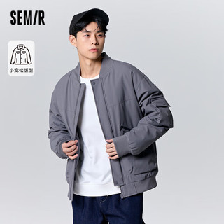 森马（Semir）三防棉服男23冬季时尚防水防油防污外套简约休闲上衣109723112102 品灰20226 L