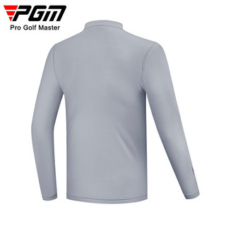 PGM 高尔夫男款冰丝打底衫 长袖T恤 高尔夫运动男装 YF202-灰色 L