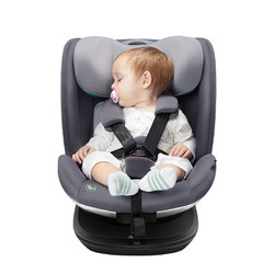 Ekobebe 怡戈 儿童安全座椅汽车用0-7-12岁新生儿婴儿宝宝车载360°旋转 莫奈灰