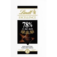 3.8焕新：Lindt 瑞士莲 卓越系列78%可可巧克力100g