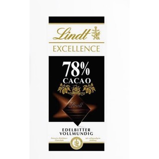 3.8焕新：Lindt 瑞士莲 卓越系列78%可可巧克力100g