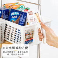 SANADA SEIKO 日本杂物收纳筐家用零食玩具塑料置物筐宿舍厨房桌面收纳