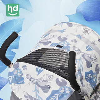 小龙哈彼 婴儿推车轻便折叠可坐可躺伞车遛娃LD101 （新）米白色