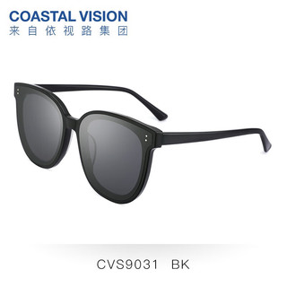 镜宴（COASTAL VISION）太阳镜gm墨镜大框眼镜韩版潮款男女款黑色开车显瘦驾驶 CVS9031BK