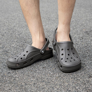 卡骆驰（crocs）洞洞鞋男鞋女鞋2024春夏户外运动鞋涉水沙滩鞋轻便透气休闲鞋 石墨色 39-40