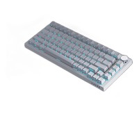 AJAZZ 黑爵 AK820 有线机械键盘  82键 青轴 冰蓝光