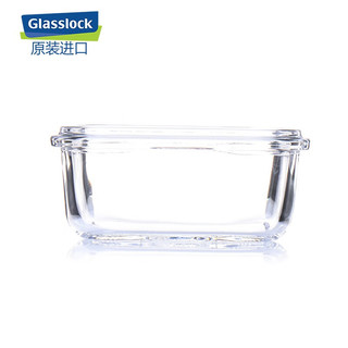 Glasslock 韩国钢化玻璃保鲜盒冰箱收纳饭盒 长方小容量 150ml (无标贴无彩纸