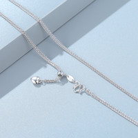 TTMIX 铂金项链pt950女肖邦白金爱心抽拉锁骨链可调款配吊坠毛衣链素链 5.8-6.0克 长50cm M扣