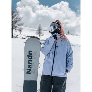 南恩3L滑雪服女滑雪衣单板双板防水滑雪外套2023美式男款雪服