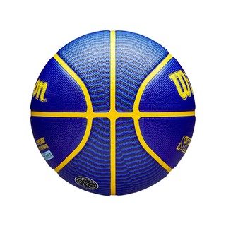 NBA 勇士队库里室外使用7号橡胶篮球花球球员系列-Wilson耐用高弹力 7号 勇士队 七号篮球(标准球)