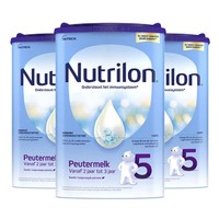 百亿补贴：Nutrilon 诺优能 婴幼儿奶粉 易乐罐 5段 800g*3罐
