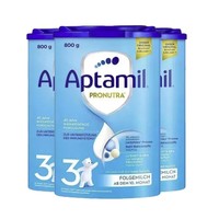 百亿补贴：Aptamil 爱他美 经典版 婴儿奶粉 3段 800g*3罐