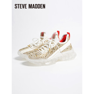 史蒂夫·马登 STEVE MADDEN/思美登春夏厚底透气休闲运动老爹鞋 MAXILLA-R 白色/金色 MAXILLA-R 36