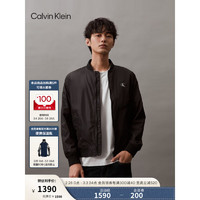 Calvin Klein Jeans24春夏男通勤刺绣字母棒球领飞行员夹克外套J325903 BEH-太空黑 XXL