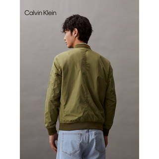 Calvin Klein Jeans24春夏男通勤刺绣字母棒球领飞行员夹克外套J325903 L9N-迷迭香绿 XL