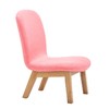 布艺小凳子家用矮凳板凳换鞋凳时尚创意实木靠背小椅子哺乳喂奶椅 【升级版】粉色