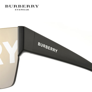 BURBERRY墨镜潮流博柏利方形一片式太阳镜嘻哈明星同款 0BE4291-3007/H-38
