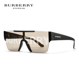BURBERRY墨镜潮流博柏利方形一片式太阳镜嘻哈明星同款 0BE4291-3007/H-38