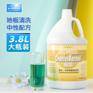超宝（CHAOBAO）绿水3.8升大瓶商用装中性清洁剂地板地面浓缩型清洗剂清洁剂