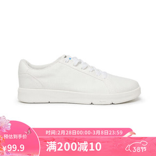 DECATHLON 迪卡侬 帆布鞋女春夏休闲学生布鞋小白鞋轻便低帮软底厚底女鞋WSKS经典白37-4495756