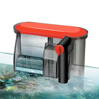 俪鱼（LIYU）鱼缸净水外挂过滤器 WG120 插卡型滤材 瀑布出水 四级过滤 停电免加水