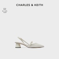 CHARLES & KEITH CHARLES&KEITH;女士后绊带尖头粗跟凉鞋CK1-60920296