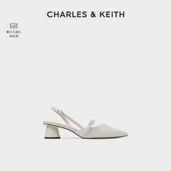 CHARLES & KEITH CHARLES&KEITH女士后绊带尖头粗跟凉鞋CK1-60920296