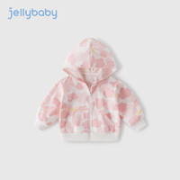 JELLYBABY 外套女童连帽开衫 粉色 130CM