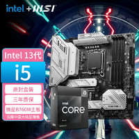intel 英特尔 盒装酷睿I5 13490F/13600KF处理器CPU套装 微星B760M MORTAR WIFI II Intel I5 13600KF盒装