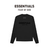 FEAR OF GOD ESSENTIALS 植绒背部LOGO系列棉质圆领长袖T恤 美式高街潮牌经典透气内搭 青黑色 XS