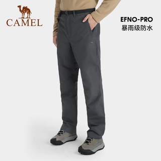 CAMEL 骆驼 户外冲锋裤男防风防水软壳裤子情侣加厚加绒登山裤女耐磨长裤