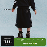 little MO&Co.加绒 little moco童装23冬装女童中长款半身卫衣裙KBC4SKT005 紫蓝色 120/53