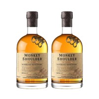 88VIP：格兰菲迪 Monkey shoulder三只猴子调配麦芽苏格兰威士忌500ml×2瓶调酒