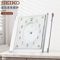 SEIKO日本精工EMBLEM系列大理石时钟客厅办公室书桌钟表台钟高端座钟