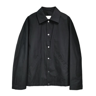 吉尔·桑达（Jil Sander） 新款男装Logo印花衬衫式外套休闲衬衣上衣 J23BN0003_J45071 黑色 46
