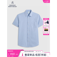 布克兄弟（BrooksBrothers）男士24早春免烫宽距领修身正装衬衫 4000-浅蓝色 16/H