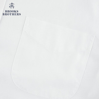 布克兄弟（BrooksBrothers）男士24早春免烫宽距领修身正装衬衫 1001-白色 15/H