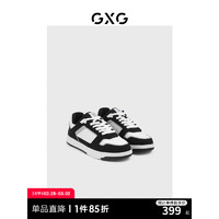 GXG男鞋板鞋百搭小白鞋滑板鞋运动鞋男款休闲鞋男 白色/黑色 43